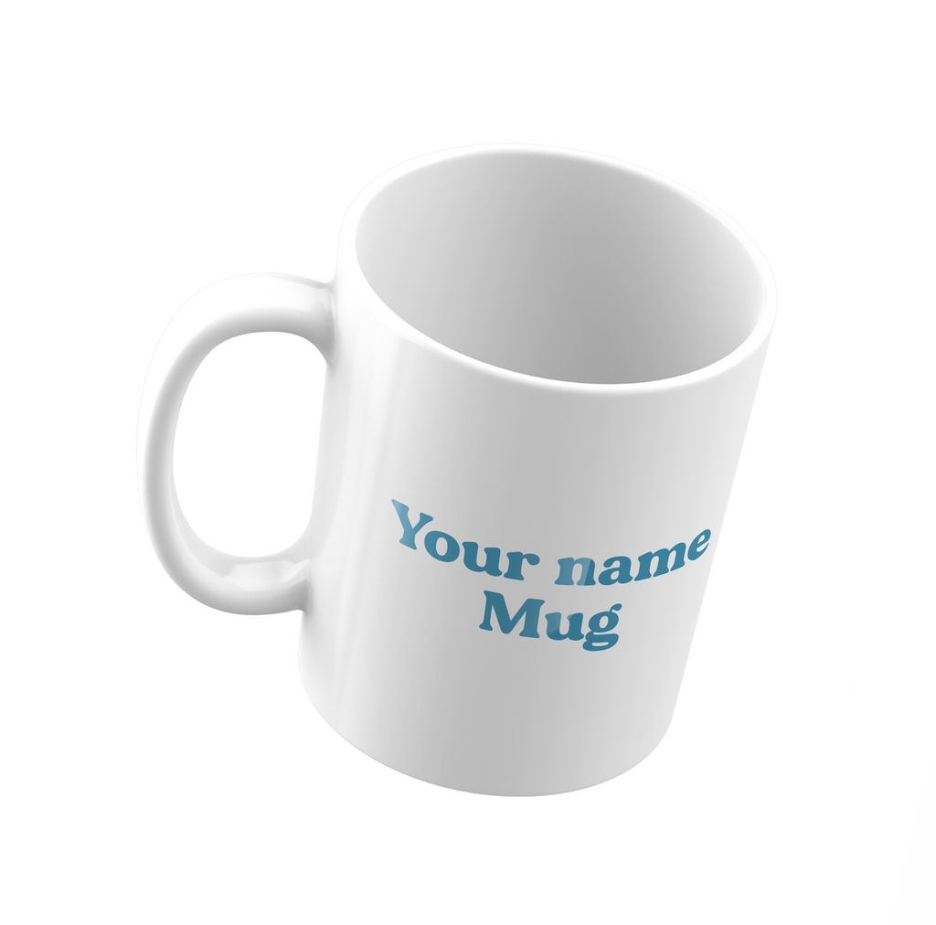 Custom Name Coffee Mug – Fun Cartoon Style Mug